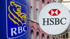 Logos of RBC and HSBC