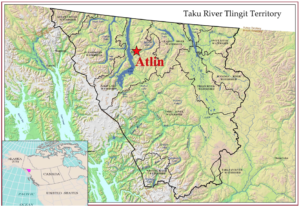 Map of Atlin, BC