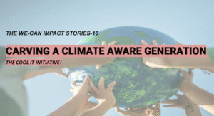 Hands holding up model of Earth