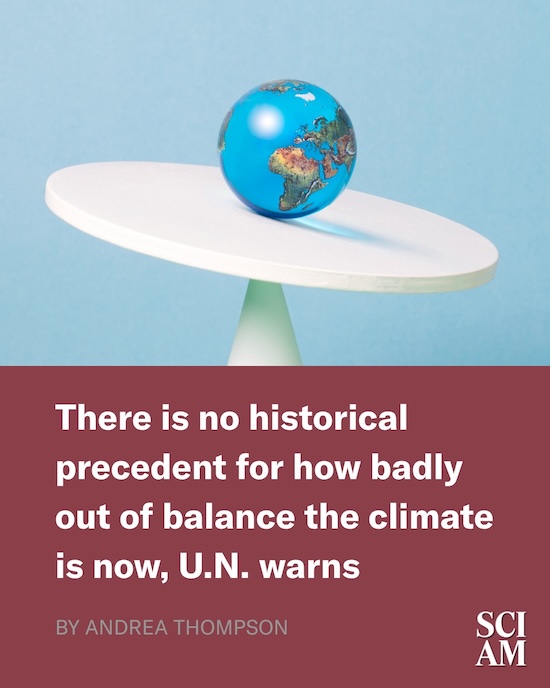 A small globe balancing off kilter