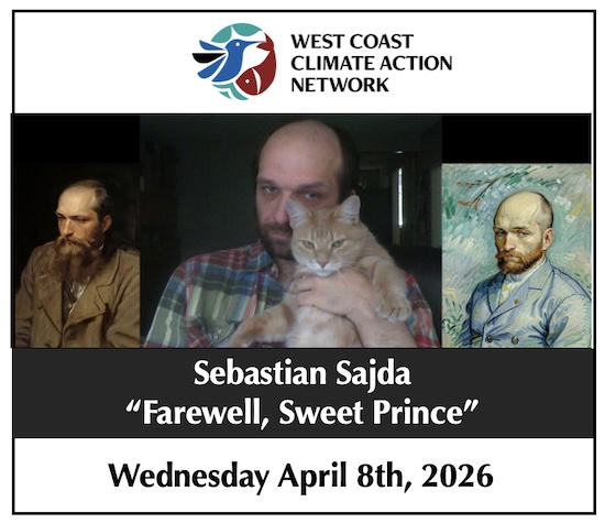 Sebastian Sajda holding an orange cat