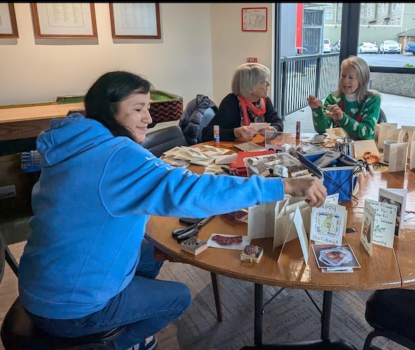 People around a table