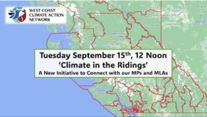 Map of BC Ridings