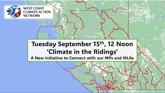 Read more about the article Register Now: Climate in the Ridings, Sept 15, at Noon