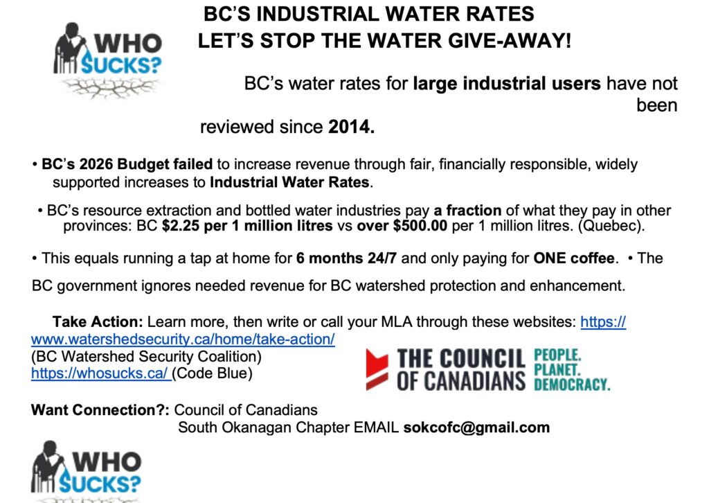 BC Industrial water rates