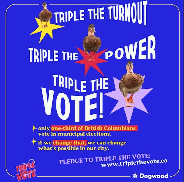 Triple the vote